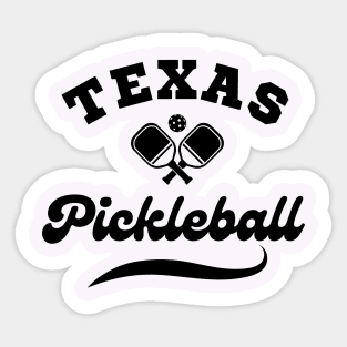 TEXAS Pickleball  team Players Sticker